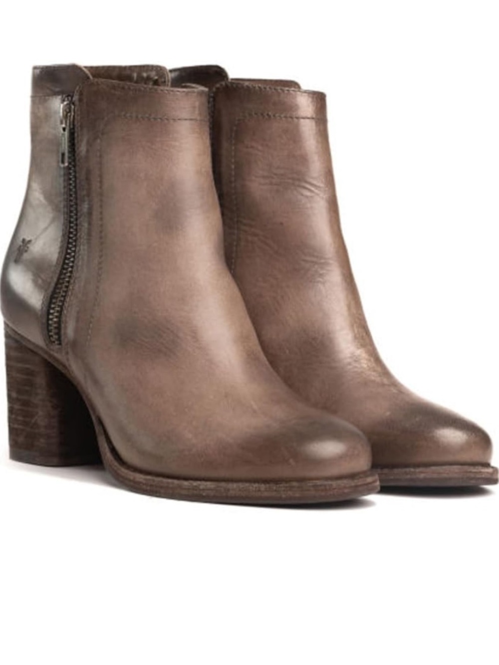 FRYE Women’s Addie Double Zip Bootie in Stone Sz 11 NIB Never Worn!